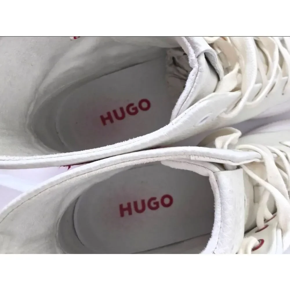 HUGO BOSS NEW Zero Hito White Leather High Top EU44, US 11